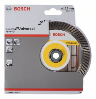 Алмазный отрезной круг Expert for Universal Turbo 125 x 22,23 x 2,2 x 12 mm 2608602575 (2.608.602.575)